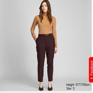 Uniqlo Dark Burgundy EZY Pull On Pants Size L